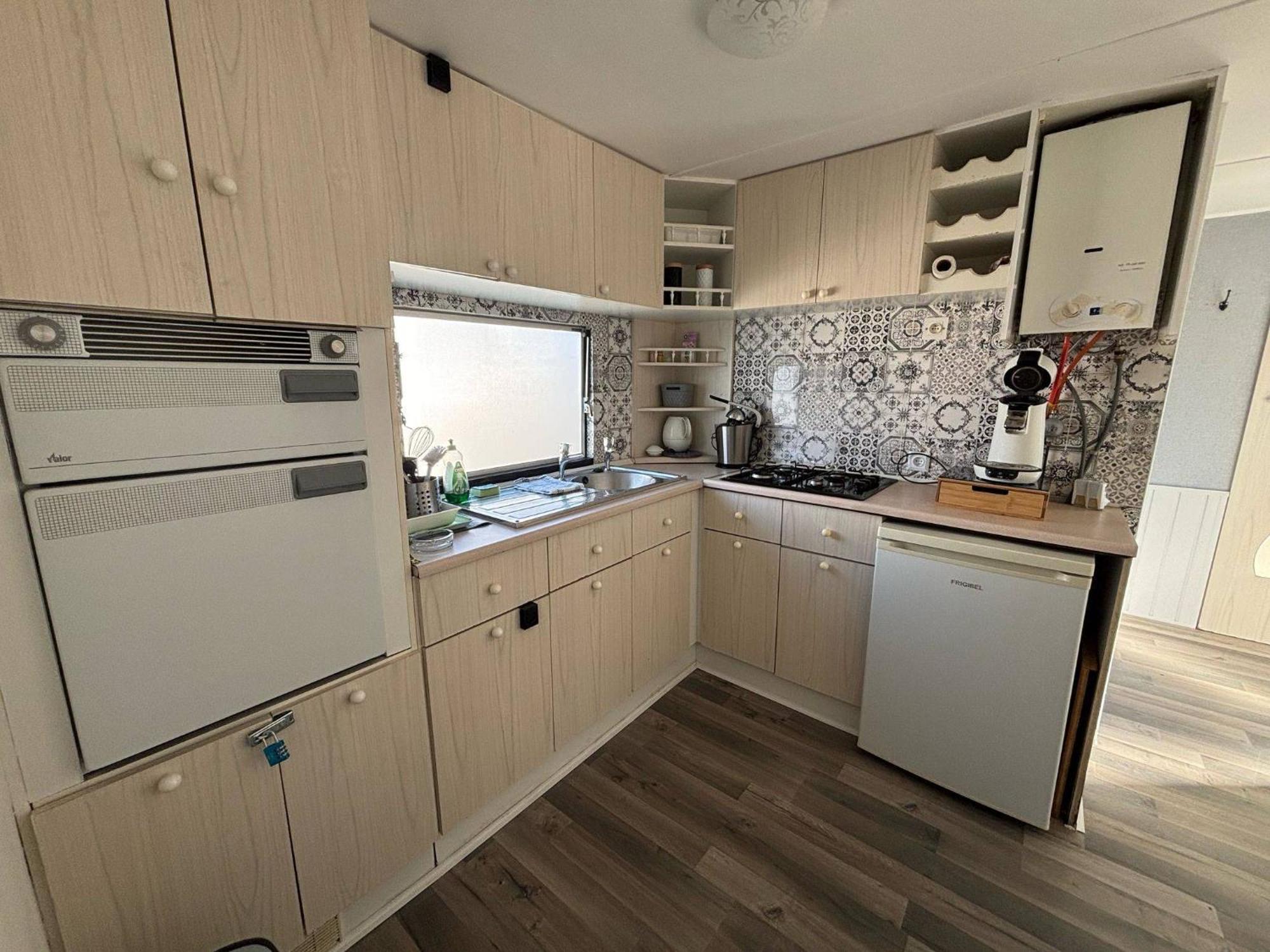 Mobile Home Au Camping New Vennepark Harendijk Exterior foto